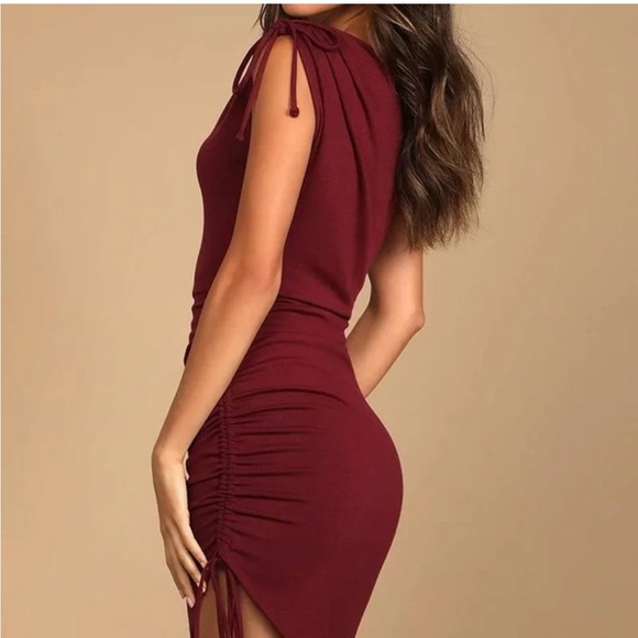 NWT Lulu’s One Shoulder Dress - Picture 3 of 8